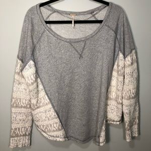 Free people wide neck sweater!